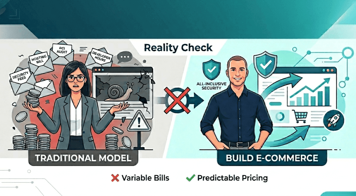 Hidden Costs of Traditional E-commerce: Hosting & Security Debunked