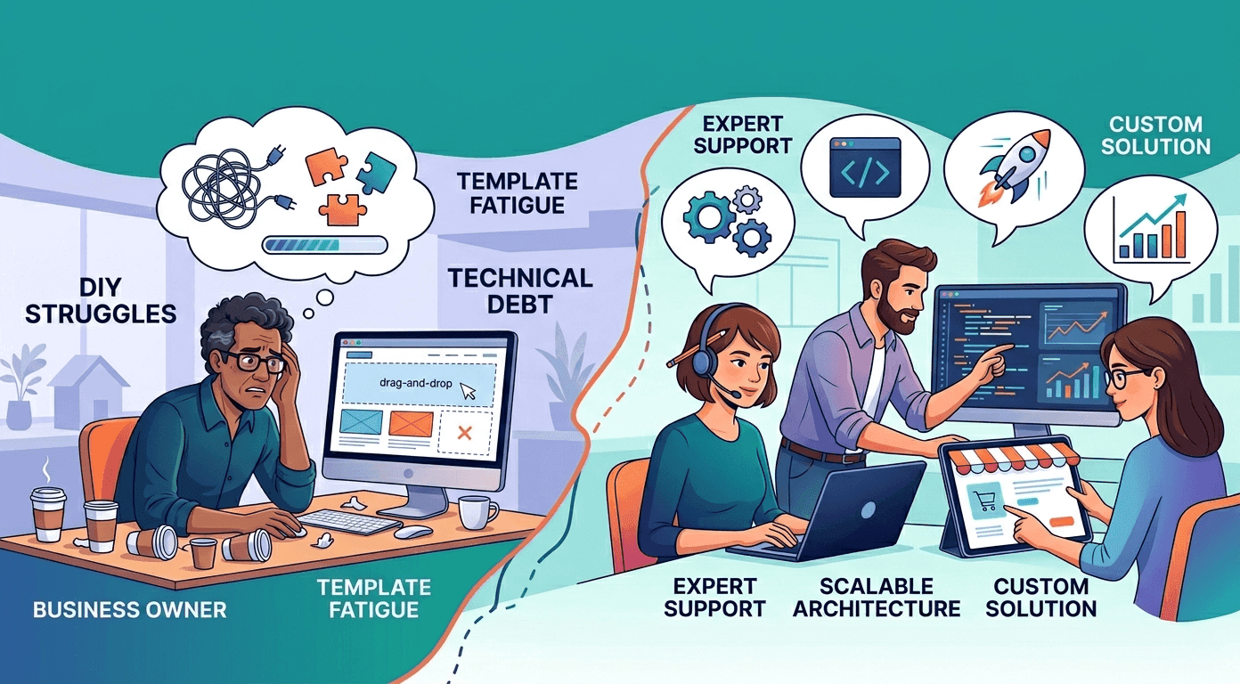 The No-Code Myth: Why You Need Pro E-commerce Devs in 2026